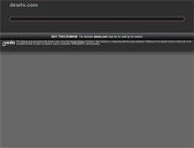 Tablet Screenshot of dewtv.com